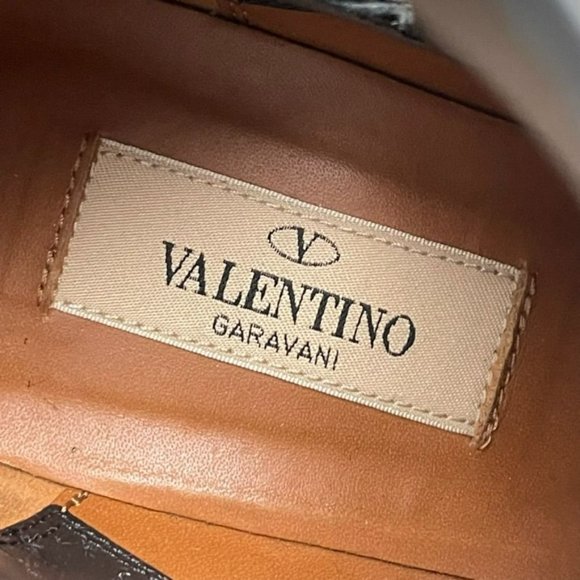 VALENTINO Garavani Black Leather Rockstud Moto Ankle Booties - IT 39/US 9 - Picture 9 of 11